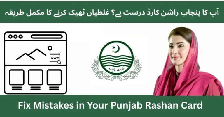 Person correcting errors on a Punjab Rashan Card application form for 2025